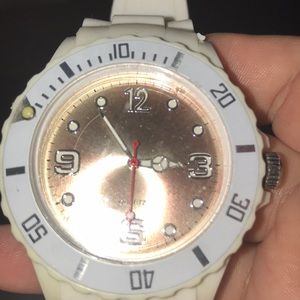 COPY - New White medium face watch adjustable band